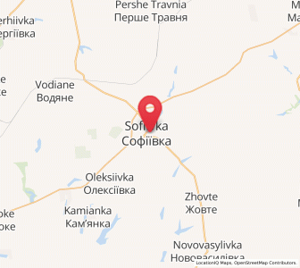 Map of Sofiïvka, Dnipropetrovsk