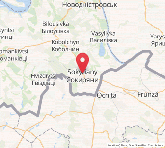 Map of Sokyriany, Chernivtsi