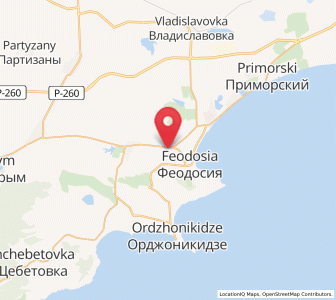 Map of Solnechnoye, Crimea