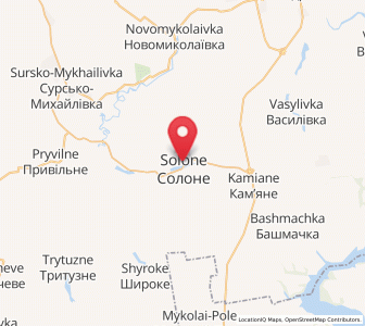 Map of Soloné, Dnipropetrovsk