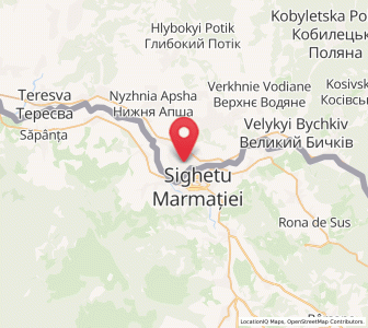 Map of Solotvyno, Transcarpathia
