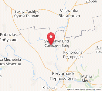 Map of Stanislavtchyk, Mykolaiv