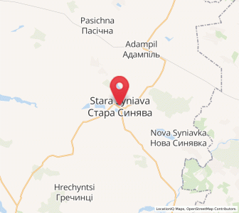 Map of Stara Syniava, Khmelnytskyi