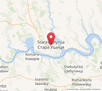 Map of Stara Ouchytsia, Khmelnytskyi