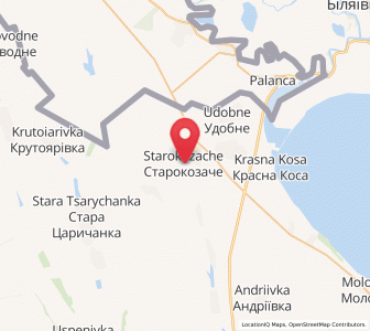 Map of Starokozatché, Odessa