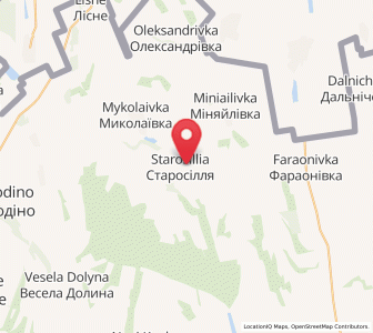 Map of Starossillia, Odessa
