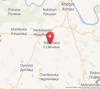 Map of Stavtchany, Chernivtsi