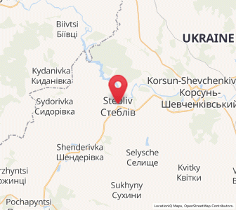Map of Stébliv, Cherkasy
