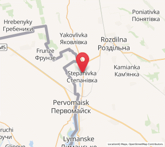 Map of Stépanivka, Odessa