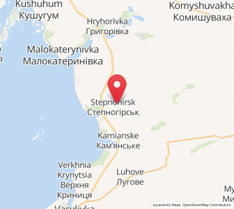 Map of Stepnohirsk, Zaporizhzhia