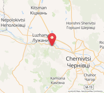 Map of Striletskyï Kout, Chernivtsi