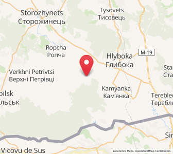 Map of Soutchévény, Chernivtsi