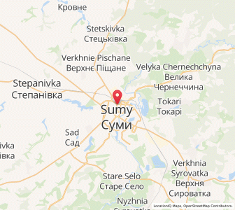 Map of Soumy, Sumy