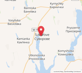 Map of Souvorové, Odessa