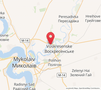 Map of Sviatomokolaïvka, Mykolaiv