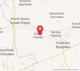 Map of Syrové, Mykolaiv