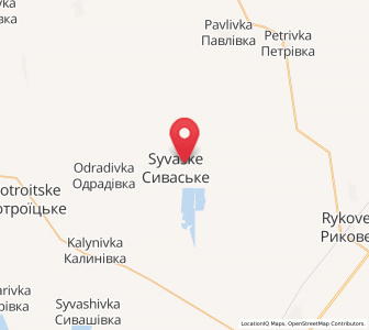 Map of Syvaské, Kherson