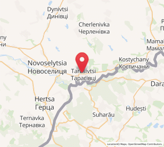 Map of Tarassivtsi, Chernivtsi