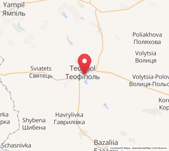 Map of Téofipol, Khmelnytskyi