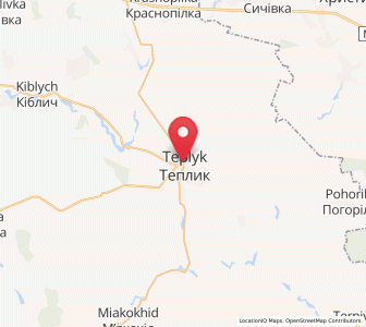 Map of Téplyk, Vinnytsia
