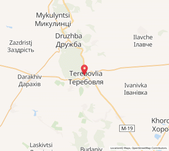Map of Térébovlia, Ternopil