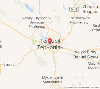 Map of Ternopil, Ternopil