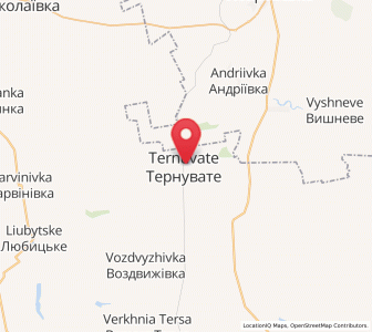 Map of Ternuvaté, Zaporizhzhia