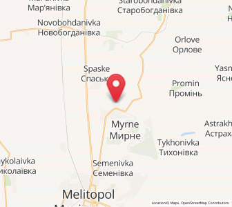 Map of Terpinnia, Zaporizhzhia