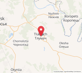 Map of Tloumatch, Ivano-Frankivsk
