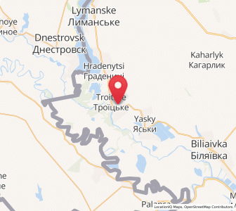 Map of Troïtské, Odessa