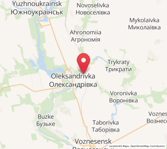 Map of Trykratné, Mykolaiv