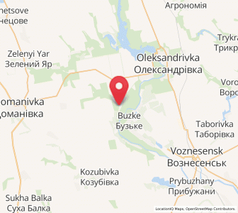 Map of Tsvitkové, Mykolaiv