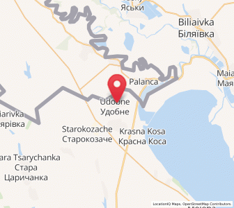 Map of Oudobné, Odessa