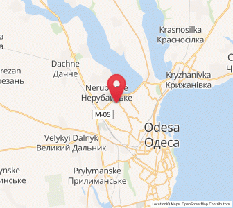 Map of Oussatové, Odessa