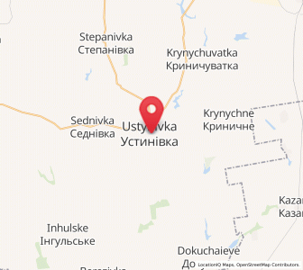 Map of Oustynivka, Kirovohrad