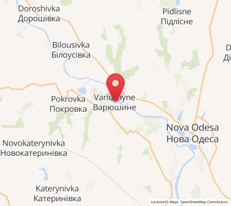 Map of Variouchyné, Mykolaiv