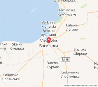 Map of Vassylivka, Zaporizhzhia