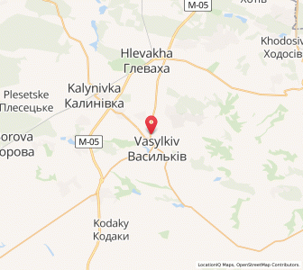 Map of Vassylkiv, Kiev