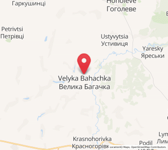 Map of Vélyka Bahatchka, Poltava
