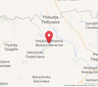 Map of Vélyka Métchetnia, Mykolaiv