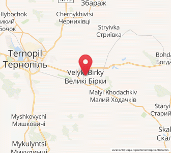 Map of Vélyki Birky, Ternopil
