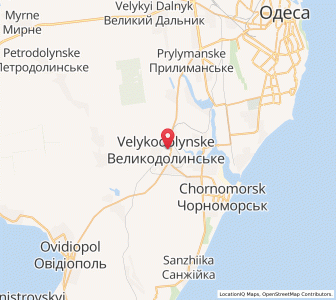 Map of Vélykodolynské, Odessa