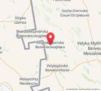 Map of Velykokomarivka, Odessa