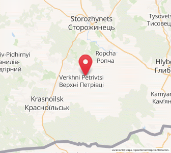 Map of Verkhni Pétrivtsi, Chernivtsi