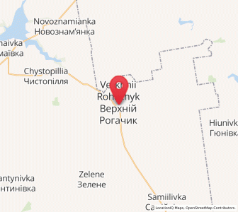 Map of Verkhniï Rohatchyk, Kherson