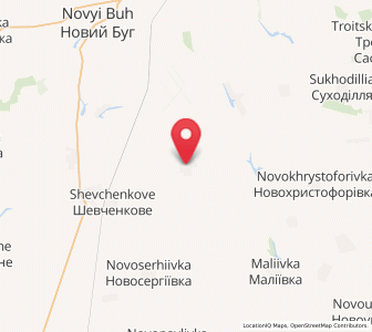 Map of Vilné Zaporijjia, Mykolaiv