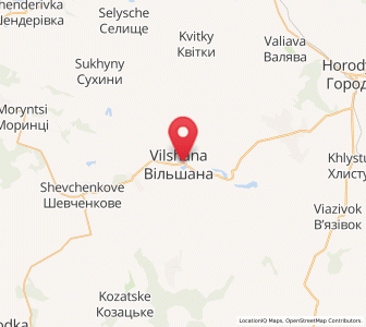 Map of Vilchana, Cherkasy