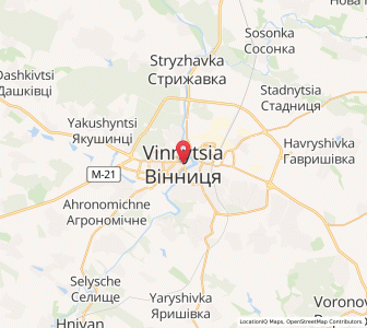 Map of Vinnytsia, Vinnytsia