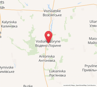 Map of Vodiano-Loryné, Mykolaiv