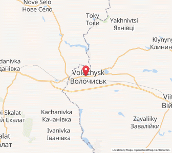 Map of Volotchysk, Khmelnytskyi